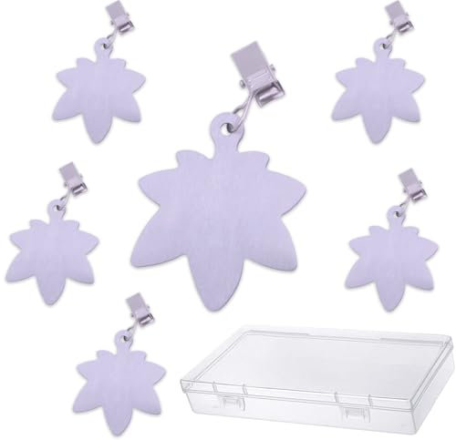 OPPKEPT Tischdeckenbeschwerer Beschwerer 6 Stück tischtuchbeschwerer mit Muster und Stahl Tischdecken Klammer zum sicheren Fixieren von Tischdecken für Draußen Picknicks, Partys