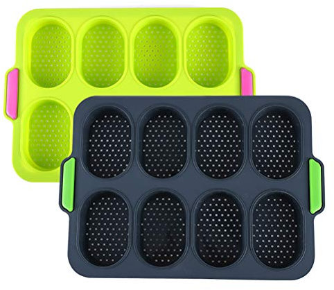 MiniBackblech, Mini-Silikon-Knusperbrotblech, Flexibel, Leicht zu Lösen für die Mikrowelle (Dunkelgrau)