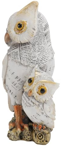 MOBUTOFU 1pc Vintage Owl Resin Figurine Decorative Craft Ornament for Home Office Adornment for Windowsills Tables and Unique Ideas