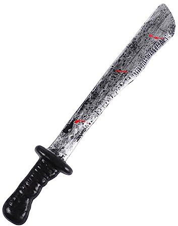 TOYANDONA Accesorio Halloween Disfraz Carnicero Cuchillo Plastico Realista Decorativo