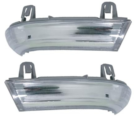 HZ-DESIGN Spiegelblinker Aussenspiegel Blinker Links + Rechts Weiß kompatibel mit Golf 5 6 Plus Passat Sharan
