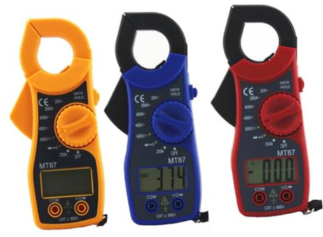 Gadpiparty Multimetro Digitale Pinza Amperometrica Di Tensione Alta Sensibilità Protezione Da Sovraccarico Indicatore Di Batteria Scarica Design Mini Compatto