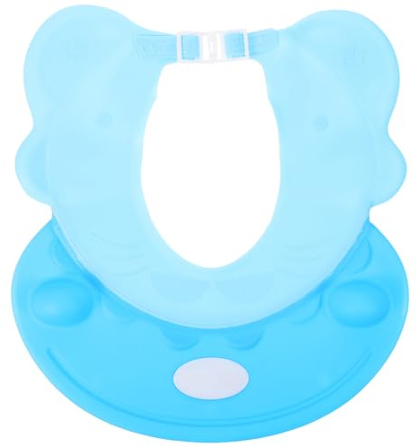 HAMPPLIES Verstellbare Badewannenhaube Wasserdichter Ohren Und Augenschutz Für Haarewaschen Blau Für Badewanne Und Dusche Schützt Vor Wasser Und Haaren Beim Frisieren
