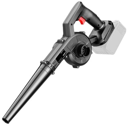 WAFOHSR Souffleur à Feuilles Souffleur d'air Électrique 2 en 1, Souffleur Et Aspiration De Feuilles, Collecteur De Poussière for Poils d'animaux, Voiture, Batterie 18V sans Batterie Facile à Utiliser