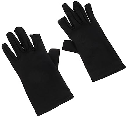 CANIGHT Guantes UV para Manicura Protección Solar para Dedos Guantes de Cuidado Facial Protección Efectiva contra UV Adecuados para Salones de