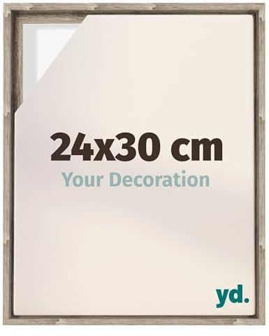 yd. Your Decoration - Cornice a cassetta per tela 24x30 - Rovere - Compatibile con telaio - MDF - Lyon