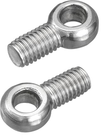 QUARKZMAN 4Pcs Anillos de Elevación M8 x 20mm, Pernos de Ojo Tornillos de Argollas de Acero Inoxidable 304 para Colgar y Fijar Válvulas Compuerta Tuberías