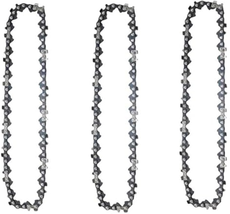 Mini scie électrique portative sans fil avec lame de 6 pouces, 37 nœuds, 18 couteaux, for le jardinage du bois(3pcs 6-inch Chain)
