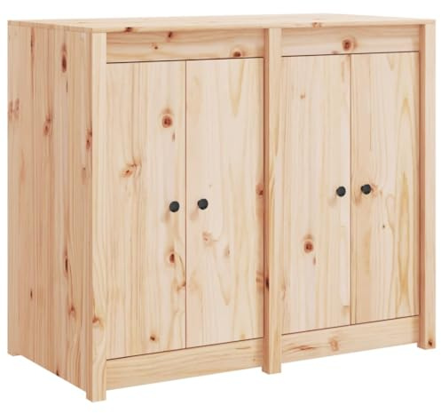 PUGYNBK Mobile da cucina per esterni in legno di pino massiccio con molto spazio per pentole e stoviglie, piano superiore stabile e pratiche ante per la vostra cucina da giardino