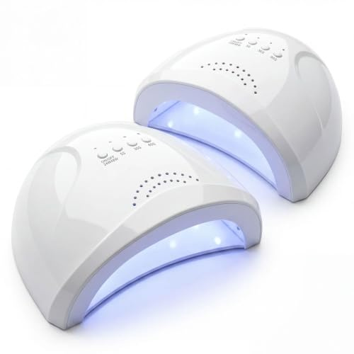 081 Store - 2 PEZZI Lampada UV LED per Unghie 48W con Sensore Automatico e Timer 5/30/60s, Fornetto Unghie per Gel UV, Semipermanente e Ricostruzione, Asciugatura Rapida