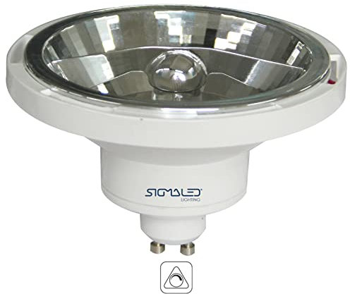 SIGMALED LIGTHING, SPOT LED AR111 DIMMABLE GU10 14W (équivalent 110W halogène), 1000 lumens, Blanc Naturel 4000K, Ampoule Gradable AR111