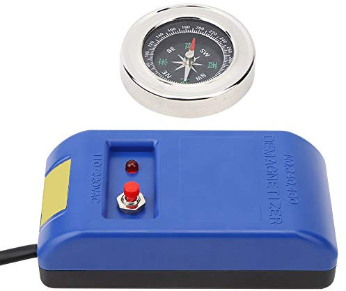 Uhr Entmagnetisierer Elektrische Entmagnetisierungswerkzeuge + Kompassset für die Uhrenreparatur(EU plug) 110V - 220V