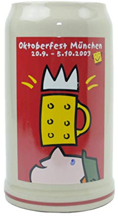 Steinfixx® - Original Oktoberfestkrug 2003 I Jahrgangskrug I Jahreskrug I Wiesnkrug I Sammlerkrug