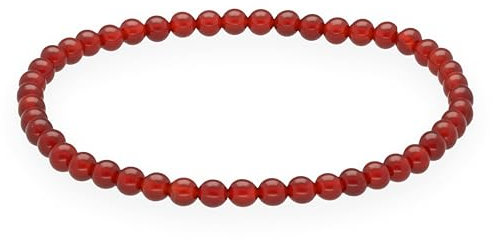 Lebensquelle Plus Mini Kugelarmband | 4mm | Hochwertiges Edelsteinarmband (Karneol)