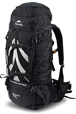 Naturehike Wanderrucksack 70L Herren Damen Trekkingrucksack Ultraleichter Wasserdichter Großer Rucksack Reiserucksack mit Regenschutz für Outdoor, Bergsteigen,Camping