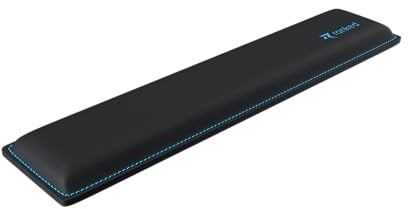 Ranked Gelkühlendes Memory-Schaum Handgelenkauflage | Ergonomischer Komfort für Gaming & Arbeit | Strapazierfähige Konstruktion mit Anti-Fray-Nähten | Rutschfester Griff (Tenkeyless, Schwarz)