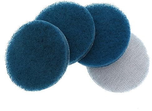 Scheuerschwamm, 10 Stück, 7,6 Cm, Beflockte Industrielle Scheuerschwämme, Robustes 240/400/800/1000 Nylon-Polierpad Für Die Küchenreinigung,Blau Superfein