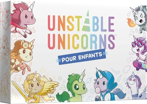 Asmodee - TeeTurtle - Unstable Unicorns för barn - Brädspel - Kortspel - Barn från 6+ år - 2 till 6 spelare - svensk version