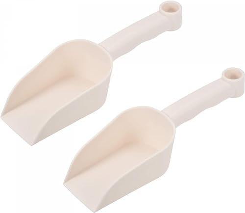 Saubere Schaufel, Gartenschaufel, Kunststoff-Garten-Handschaufel, Kunststoff-Gartenschaufel 230 x 75 mm, Handkellen for Graben von Pflanzen, Boden, Hausgarten-Werkzeug, Weiß, 2 Stück (Farbe: Grün, Grö