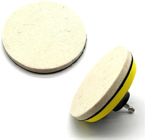 Disco Pulidor De Lana 4 unids/set almohadilla de pulido de fieltro de lana, almohadilla de respaldo de rueda, Kit adaptador de taladro, pulido de espejo, vidrio, pulido de acero inoxidable Disco De Pu