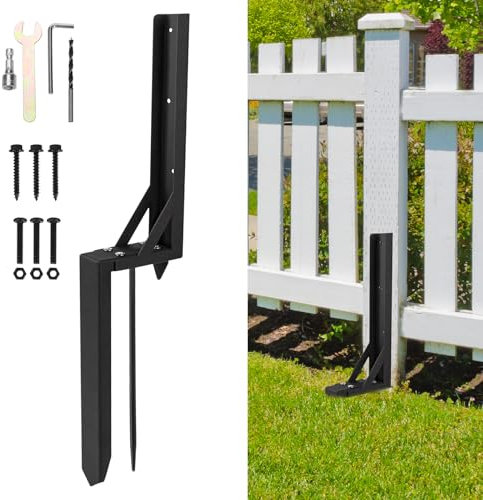 WingFly Fence Post Repair Kit, Heavy Duty Fixer Anchor Ground Spike, Fence Post Support Stake for Repairing Garden Fence (1)