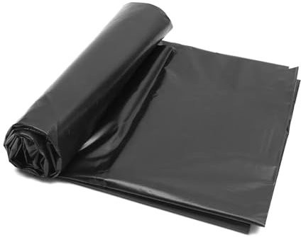 WGQJJEVQ HDPE Fish Pond Liner Cloth Waterproof Gardens Pools Membrane Black Flexible Streams Fountains Reinforced Landscaping Pool Liner(3.5x3.5m)