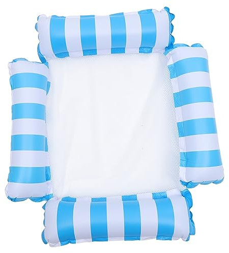 TOYANDONA Pool Schwimmsessel Aus PVC Und Nylon Aufblasbar Für Wasser Und Pool Schwimmende Hängematte Netzstuhl Mit Auslaufschutz Faltbar Für Entspannung Und Faulenzen