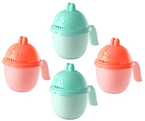 IWOWHERO 4stücke Bad Spülschale Cartoon Haarwaschen Tasse Shampoo Spülbecher Junge Mädchen Bade Schalen
