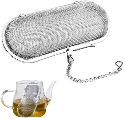 Gewürzei,Gewürzsieb,Gewürzsieb Zum Mitkochen,Gewürzsäckchen Zum Kochen,Teeei,Tea Strainer,Gewürzei-Gewürzsieb Gewürzfilter,Teesieb Edelstahl,Für Gewürz,Gewürzteefilter Kette Kochen
