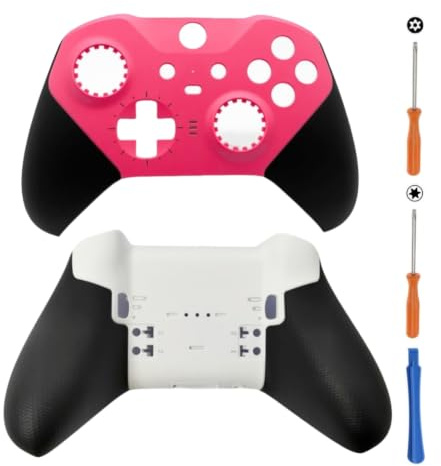 Hzxkqmil Replacement Front Back Shell for Xbox Elite Series 2 Controller | Custom Upper Cover Plate Faceplate Bottom Housing Case Repair Parts Accessories for Xbox One Elite Series 2 Core Controller