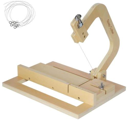 Ujjdwiurgh Taglierina di sapone per la fabbricazione di sapone, affettatrice di sapone in legno come indicato per la fabbricazione di sapone, formaggio, burro, torta, pane