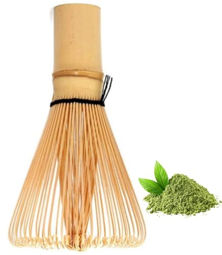 ZHAOYCSH Handcrafted Traditional Japanese Bamboo Matcha Whisk - Natural Organic Bamboo Tea Whisk with 76 Prongs, Durable Matcha Stirrer for Authentic Tea Ceremony & Daily Use