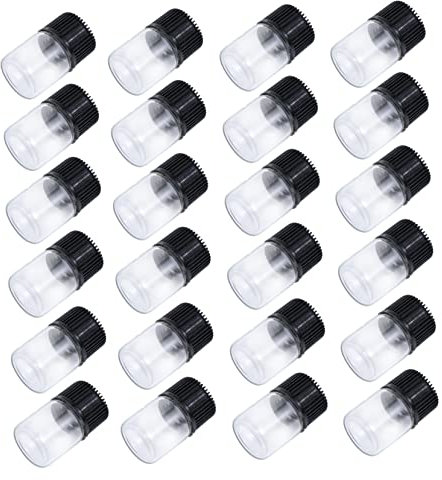 GALPADA 30pièces Flacons Verre De Transparents Anti-fuites Pour Émulsion Et Lotions Lot Bouchons