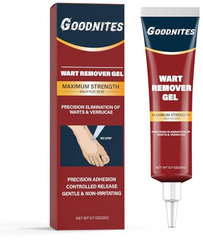 Wart Remover Gel, Fast Acting & Effective for Common and Plantar Warts, Precise Positioning, Non-Drip, Easy to Apply, Safe for Sensitive Skin, 0.7oz(20g)