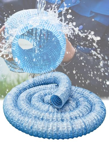 Flexible Underground Drainage Tube,5cm/2in Reinforced Soft Water Infiltration Hose,Perforated French Drain Pipe, for Yard-Driveway(19m/62.3ft)