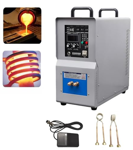 chengxiaorui Horno Calentador de inducción Alta frecuencia 15KW Hierro Tratamiento térmico Estufa De Inducción Alta Frecuencia Fusor forja，Soldador de Hierro, Tratamiento térmico