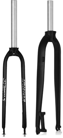 Forcella anteriore rigida 1 ~ 1/8 26 27,5 - 29 in lega di alluminio con freno a disco rigido MTB ghiaia per bici da corsa, forcella per bici da corsa da 28,6 mm, forcelle anteriori per mountain bike
