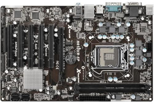 Placa Base para Juegos Fit For ASROK H61DVR-5P LGA1155 DDR3 Intel H61 Compatible con I7-2700K I5-3550 I5-3470 I7-3770 CPU 16GB ATX