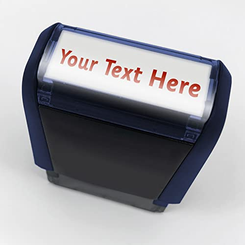 Personalised Wording Office Business Nurse Doctor Healthcare Hospital NMC GMC Number Self-Inking Stamp Stamper 38x14mm Primary Teaching Services (Red)