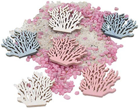 Tischdeko Streudeko Maritim MIX Granulat Sand Koralle Pink Deko Party 1kg