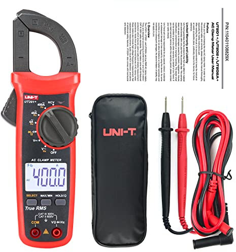 UNI-T UT201+ Digital Clamp Meter 4000 counts Multimeter auto range true RMS clamp meter DC current meter