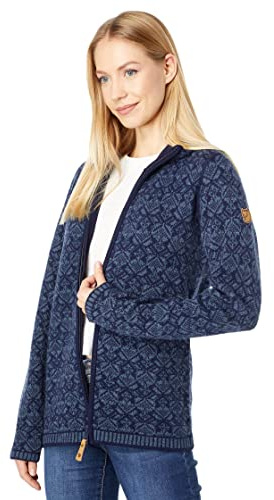 FJÄLLRÄVEN snöcardigan för kvinnor W långärmad tröja BLÅ L