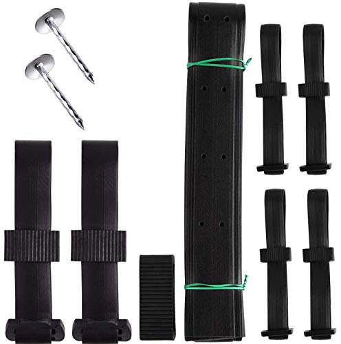Otzoan 14Pcs Tree Ties Traps Adjustable Soft Rubber Tree Shrub Support Ties for Plants Trees Flowers Stakes