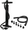 Single Action Hand Pump, Max 1.8BAR (26PSI) Hand-Powered Manual Air Pump, SUP Hand Pump w/Pressure Gauge, High-Pressure Super Pump with 6 Nozzles for Air Beds, Kayaks, Inflatable Tent
