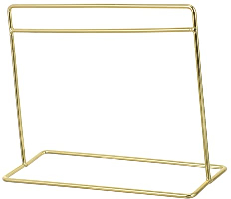ibasenice 1stück Miniaturständer Für Puppenhaus Eleganter Leichter Display-Halter Aus Eisen Für Puppenbekleidung Und Accessoires Für Wohn Und Schlafzimmer Goldfarben