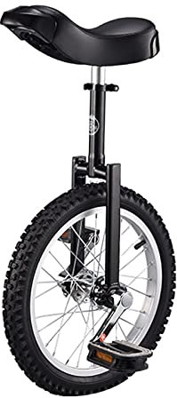 Freestyle-Einrad, 20-Zoll-Einräder für Erwachsene, 16/18-Zoll-Einräder für große Kinder, Uni-Cycle, Balance-Übung, Spaß, Fahrrad, Roller, Zirkus, verstellbarer Sitz, belastbar bis 150 kg (schwarz
