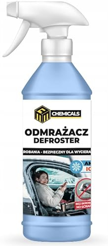 MRM CHEMICALS Scheiben-Entfroster Spray Auto 1L 1 Liter Sprühflasche Scheibenenteiser, Enteisen ohne Kratzen für Scheiben, Spiegel und Schlösser, Wirksam Bis -40° C, Sicher für Dichtungen