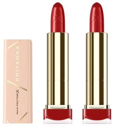 2 x Max Factor Colour Elixir Priyanka Lipstick - 052 Intense Flame