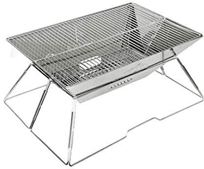 Parrilla de carbón de Acero Inoxidable, portátil, Plegable, para Exteriores, Plancha para Barbacoa, Aparato de Cocina