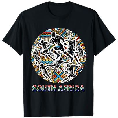 Südafrika Rugby Tribal Spieler, lebendiges afrikanisches Design T-Shirt